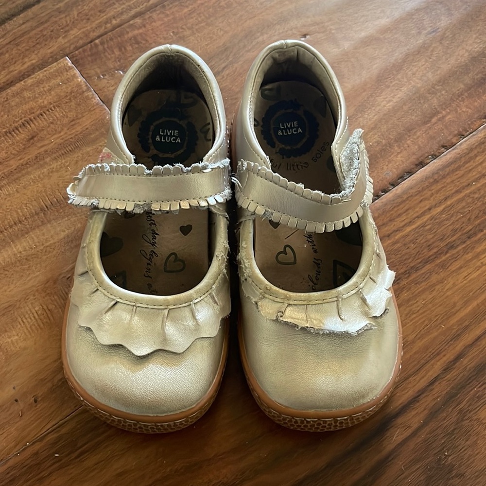 Livie and Luca gold Mary jane shoes
